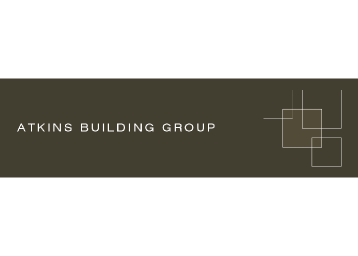Atkins Building Group logo - a family-owned business specializing in the design and construction of new homes, alterations, and additions